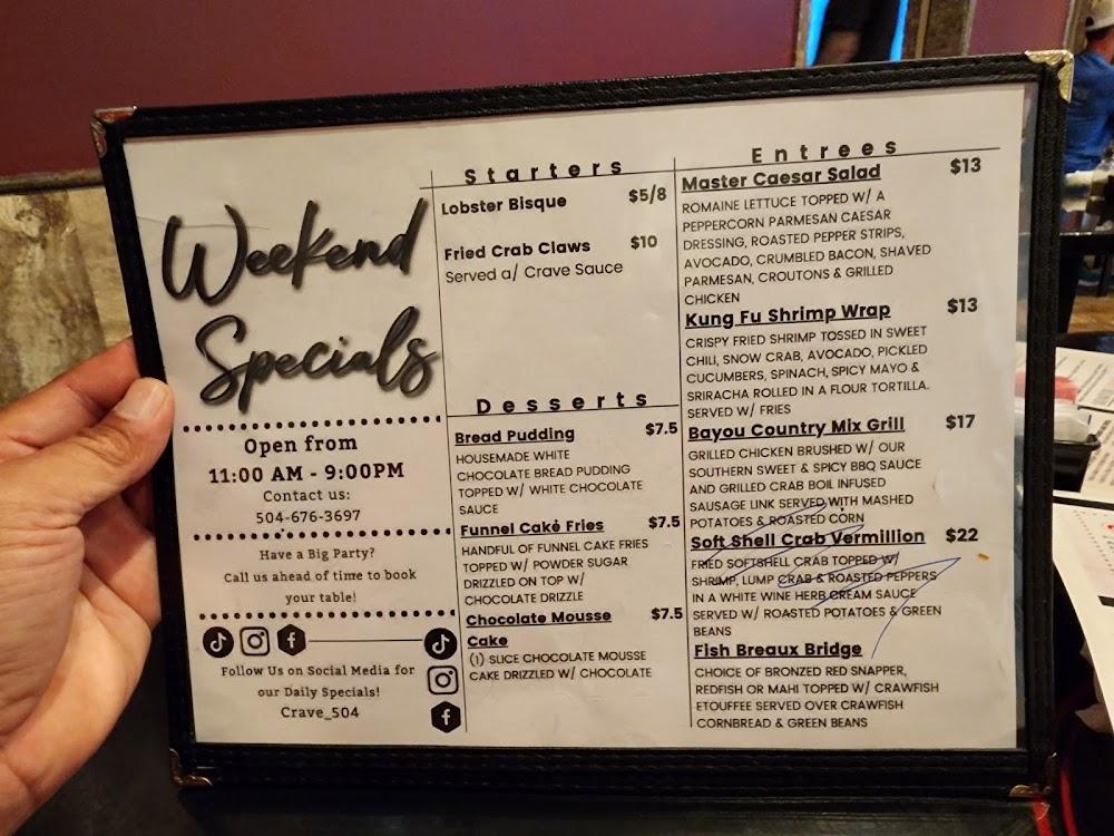 Crave Menu image 4